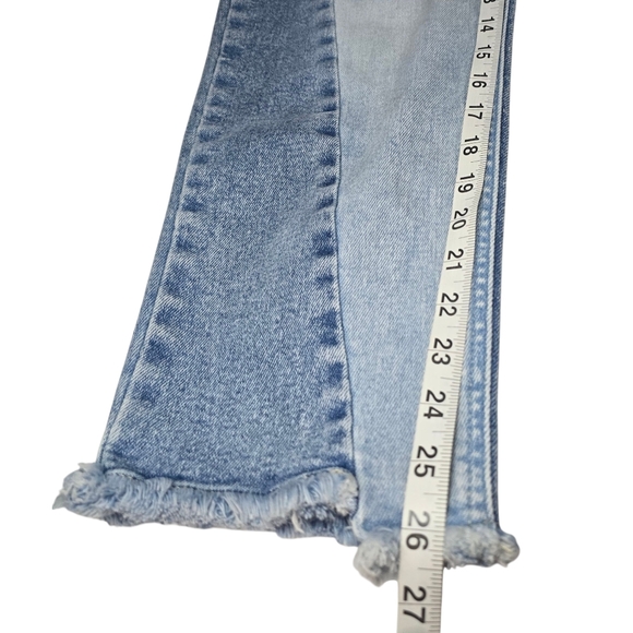 Democracy "Ab"solution High Rise Spliced Ankle Length Straight Leg Jeans Size 2 - Picture 9 of 12